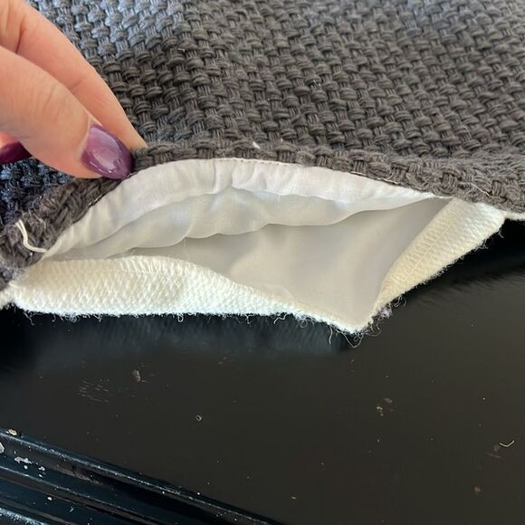 Pottery Barn Gray Knit Pillow Cover - Picture 7 of 8